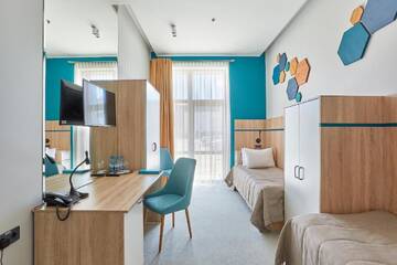 Двухместный номер с 2 отдельными кроватями в Отеле Aqua-Minsk Hotel Plus